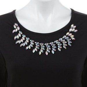 Necklettes Feathered Crystal Magnetic Necklace